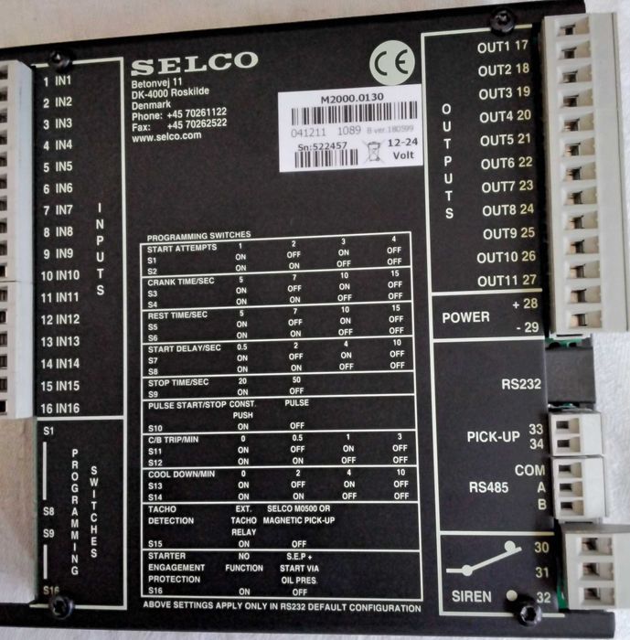 Контроллер двигателя SELCO M2000