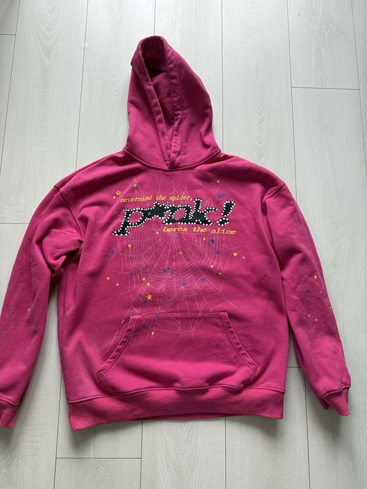 худі sp5der рожева