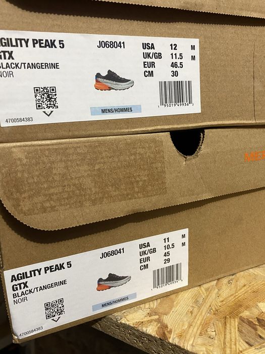 Чоловічі бігові кросівки Merrell на Gore-Tex