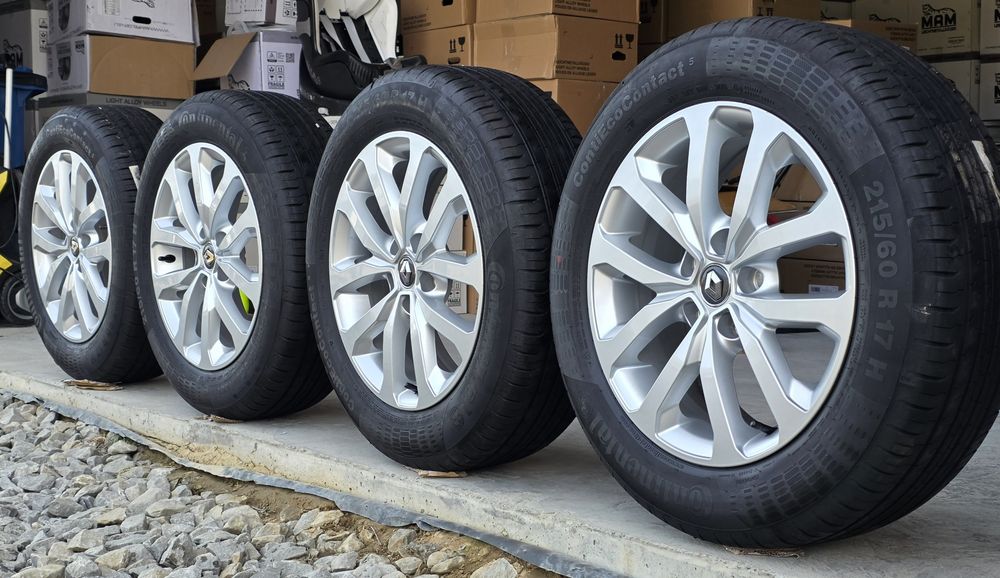 5x114,3 17 koła RENAULT 215/60/17 Czujniki Kadjar Arkana Talisman Mega