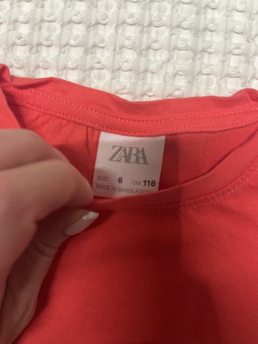 Zara bluzeczka koralowa czerwona top bluzka 116 6l