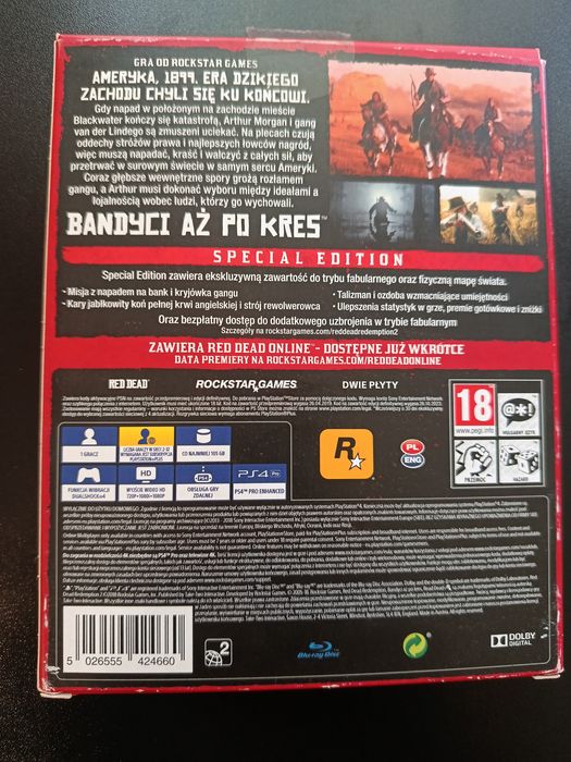 Gra Red dead redemption 2 wydanie specjalne PS4 wersja pl napisy