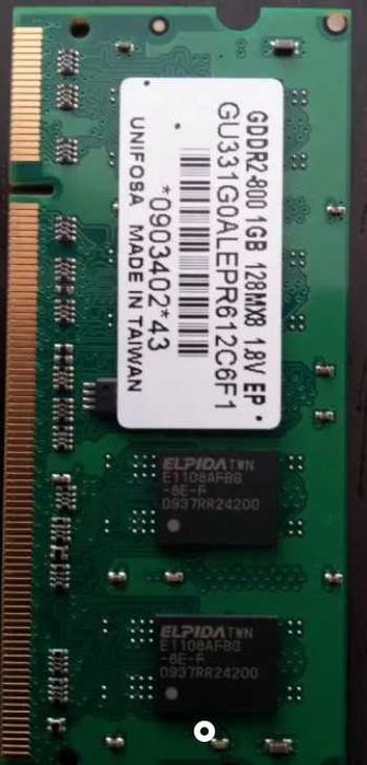 DDR3 RAM Memory 2GB 2RX8 PC3-10600S 133364585322320002122