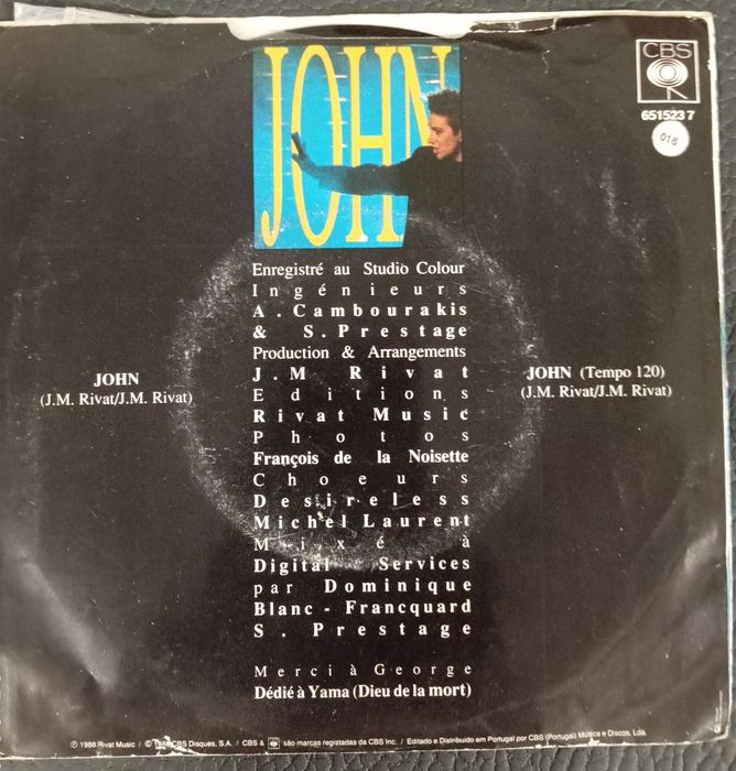 Desireless – John | Single Vinil 45 RPM
