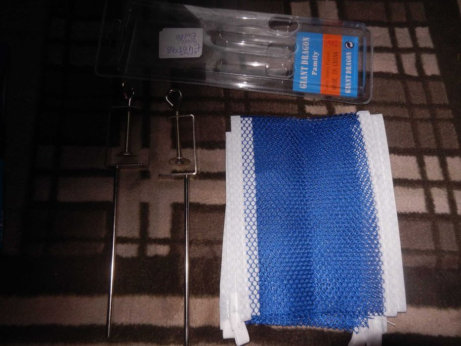 Wyprzedaż->Siatka do tenisa stołowego GIANT DRAGON siatka+ uchwyty