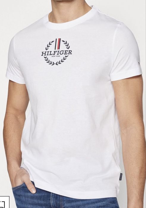 Tommy hilfiger Xl-xxl оригинал белая футболка поло,томми хилфигер,біла футболка поло чоловіча томмі хілфігер