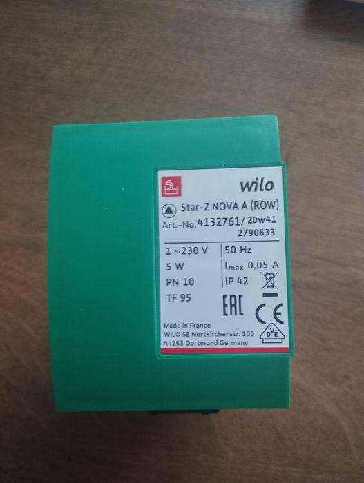Продам насос Wilo-Star-Z.бу в хорошем состоянии. Оригинал.