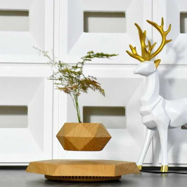 Левитирующий вазон, парящий горшок, левітуючий кашпо з норвежськ мохом