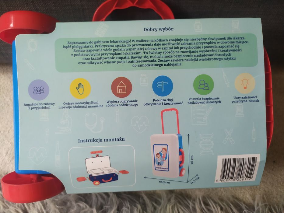 Zestaw lekarski w walizce Elefun