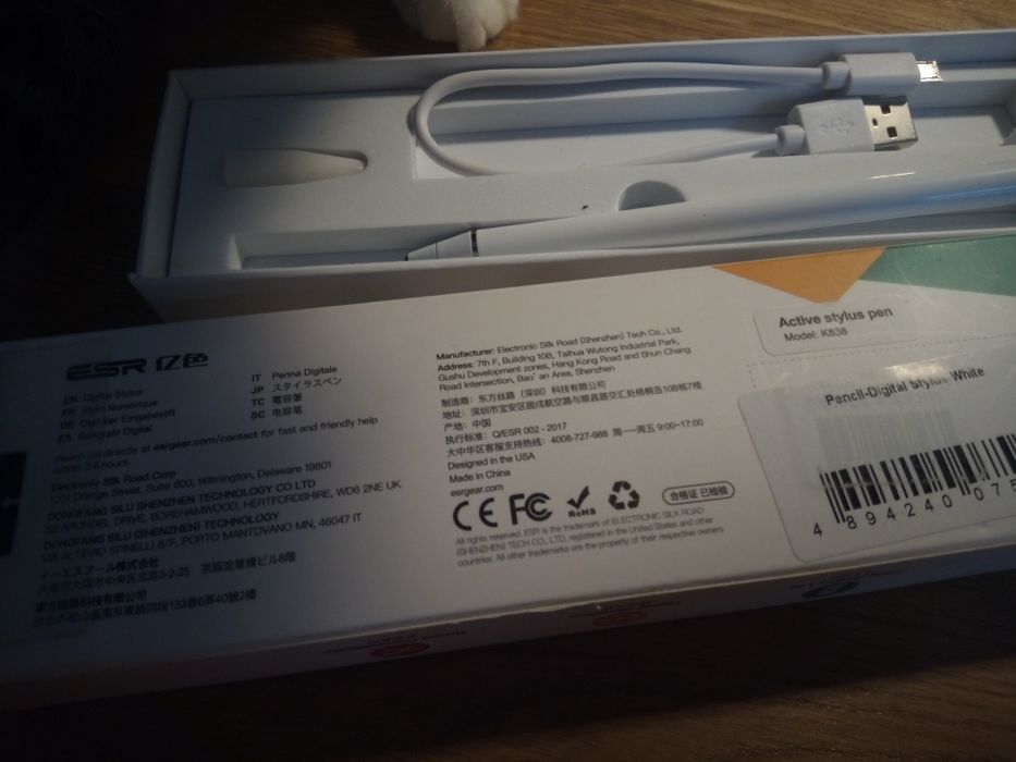 Active Stylus Pen Biały pisak rysik do ekranu dotykowego