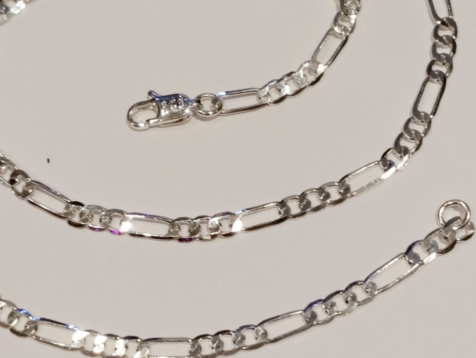 Na walentynki łańcuszek nowy Figaro 925s