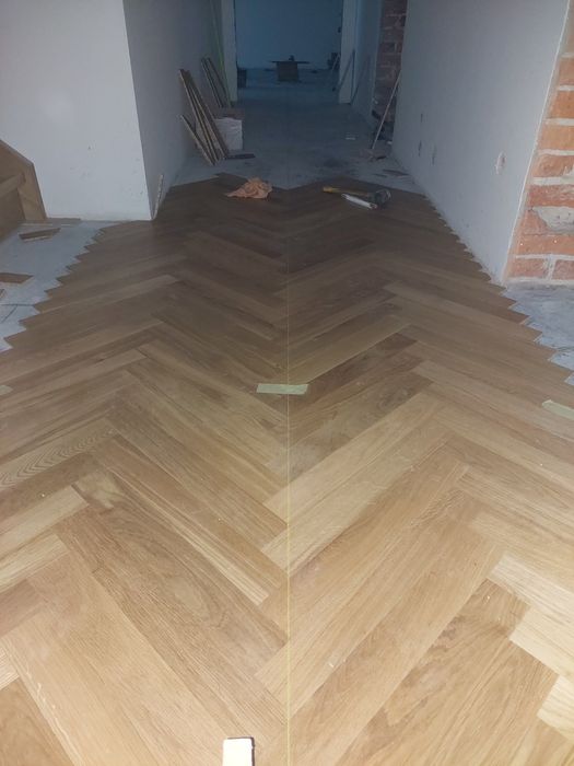 Parkiet dębowy klepka , jodełka, ogrzewanie podłogowe