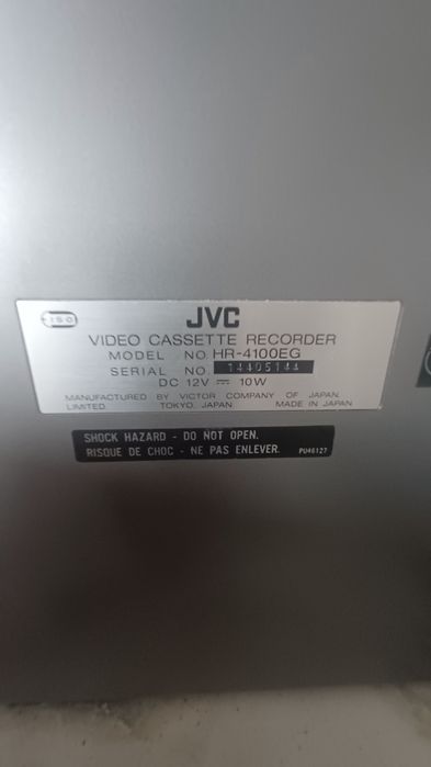 Gravador de video cassettes + camera + bateria portátil JVC