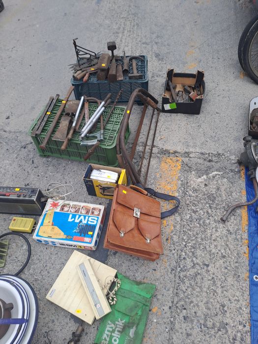 Starocia zestaw mosiądz bibeloty złom użytkowy