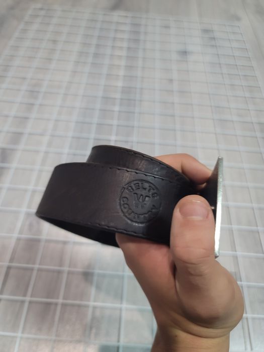 Ремень кожаный Италии реп