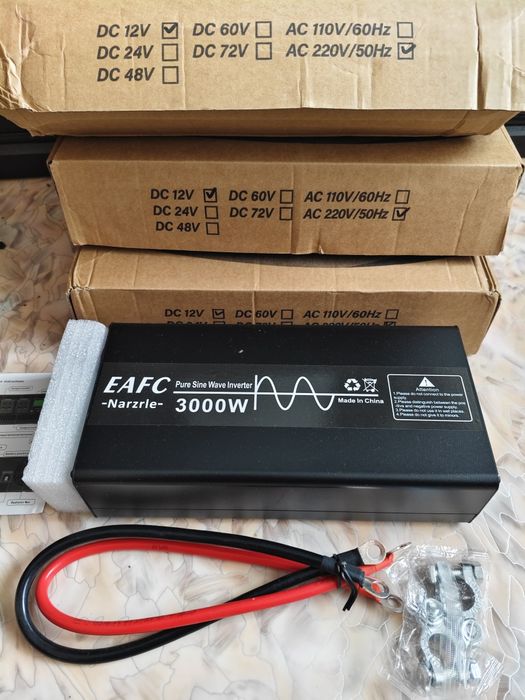 Інвертор чистий синус 12В 3000W