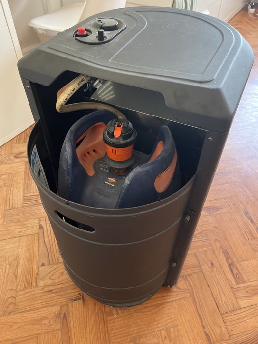 Aquecimento a gas tipo lareira