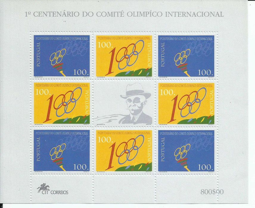 Selos portugueses, 1994 incompleto, 60 selos, 3 blocos + 1 miniatura