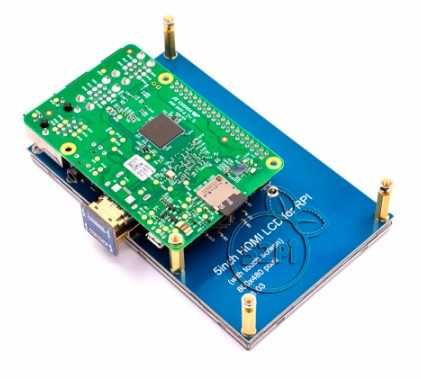 LCD TFT 5'' 800x480px HDMI+GPIO Raspberry Pi 4B/3B+/3/2/B+/Zero/Zero W
