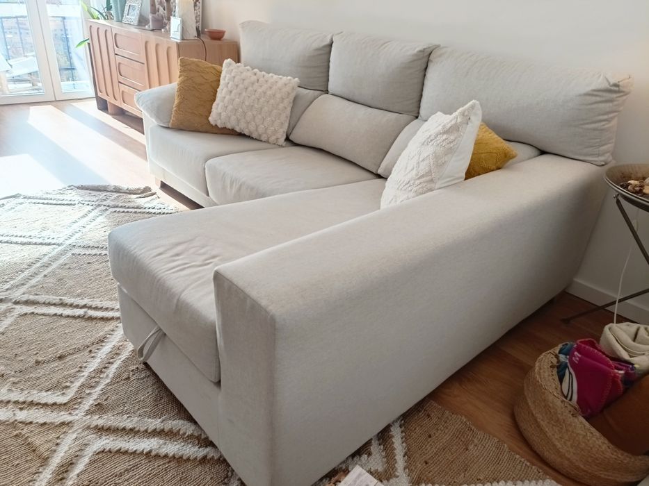 Sofá de 3 lugares com chaiselong Banak Importa