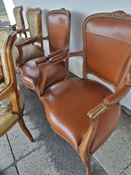 Krzesła ludwika gobelin piękne