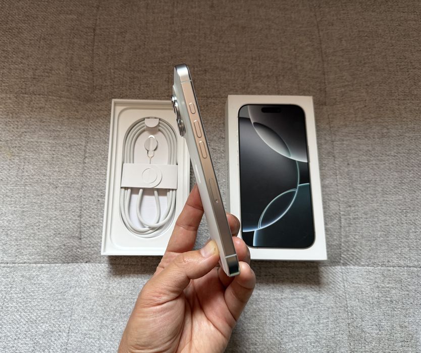  Apple iPhone 16 Pro Max 256GB White Titanium I Bateria 94% I Komplet