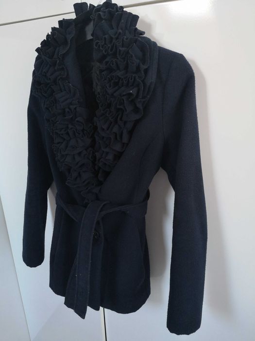 Krótki płaszczyk s/m granatowy