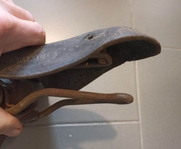 Stare siodełko rowerowe przedwojenne Hammock