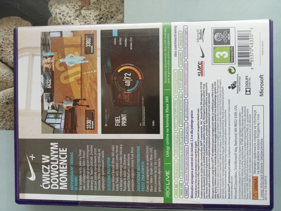 Xbox 360 NOWA gra Kinect nike training polska wersja językowa prezent