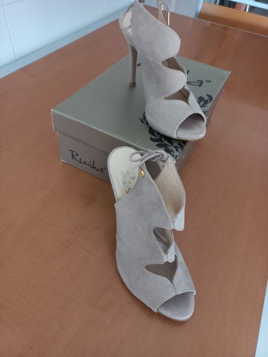 Sandálias N 37 Bege