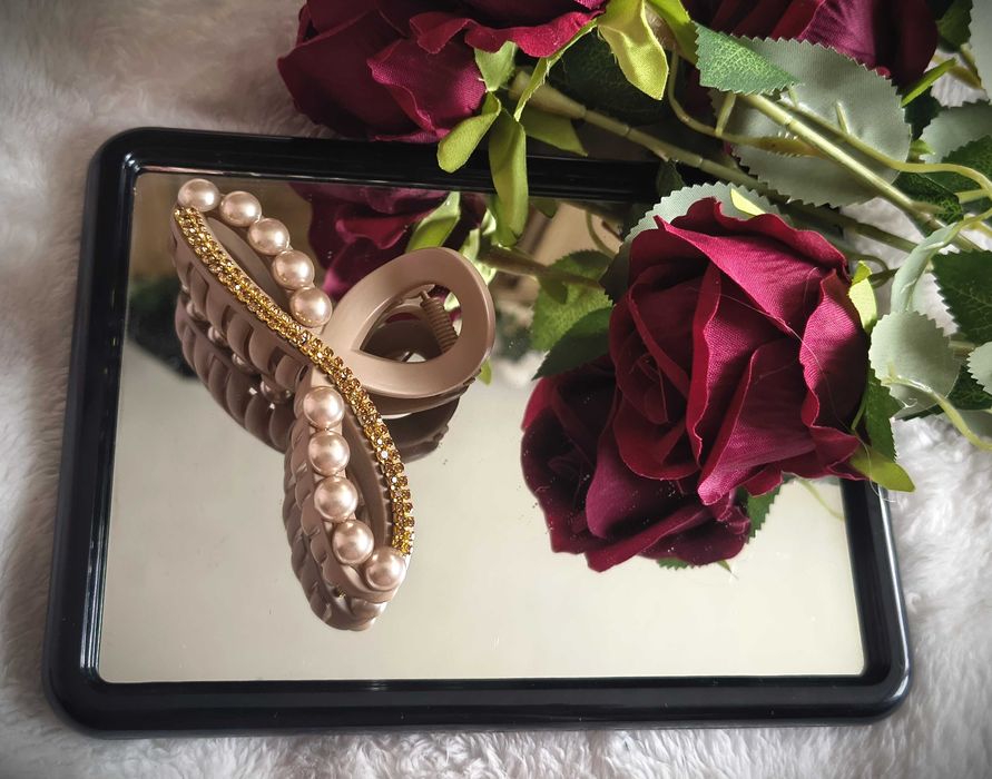 Elegancka klamra do włosów, ozdobna