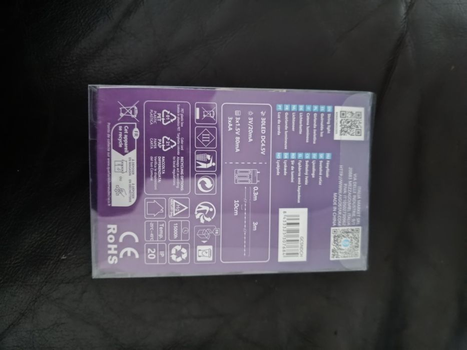 Luzes com 30 leds luz amarela