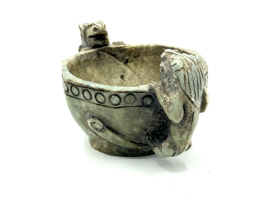 Incensário, queimador de incenso em pedra jade seculo 19