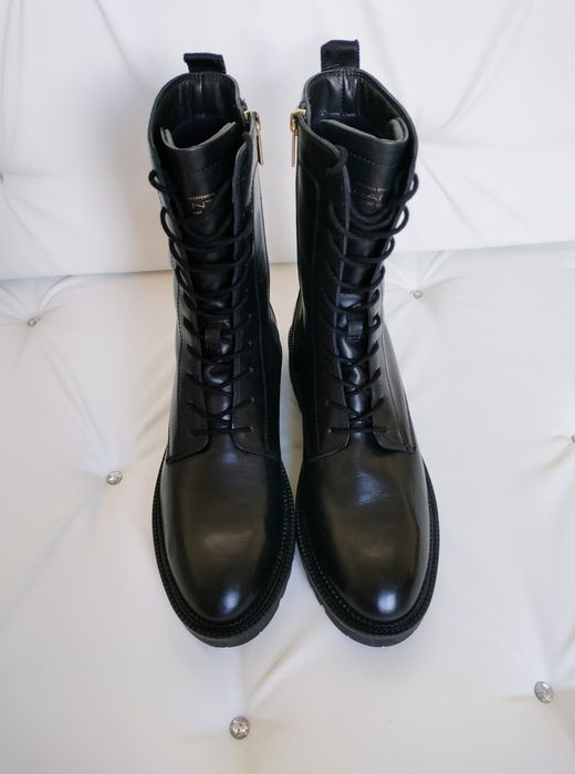 Botki, kozaki damskie Kellin, Gant czarne oficerki r. 42 skóra natural