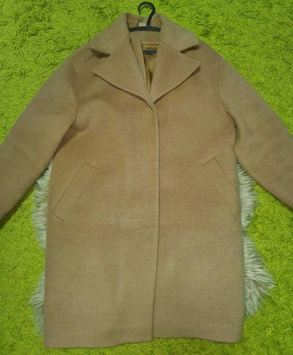Пальто мериносова шерсть Massimo Dutti cucinelli, L