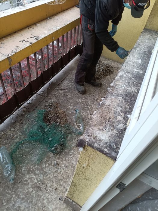 Czyszczenie mycie sprzątanie balkonów