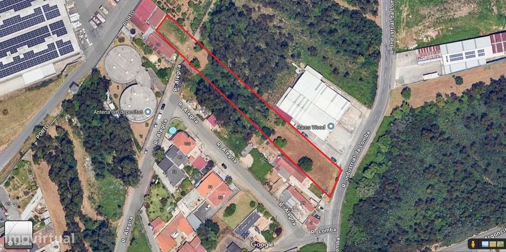 Terreno para construção de moradia de 4 frentes ou armazém — Argoncilhe, Aveiro