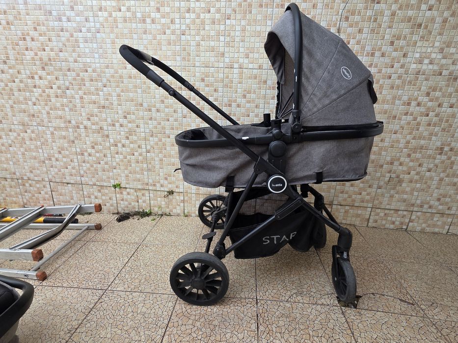 Carrinho de Bebé Infanti Start 3 em 1 – Ovo + Carrinho – Muito Bom Estado