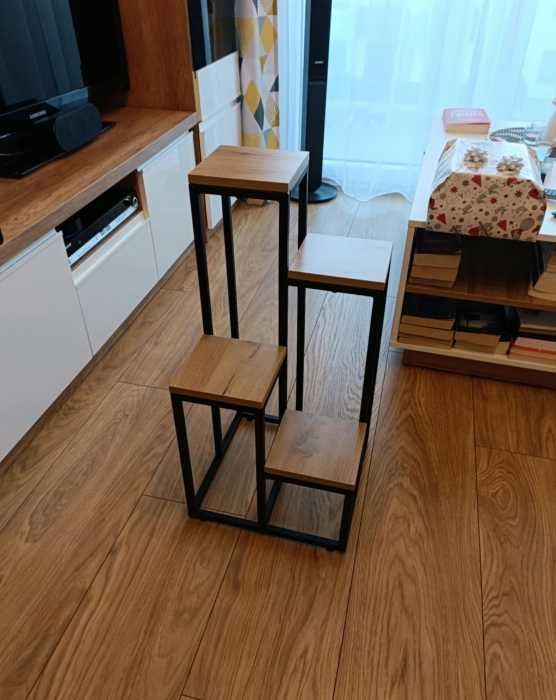 Stojak na Rośliny Kwietnik Metalowy 4 Poziomy Regał Balkon Taras  NOWY