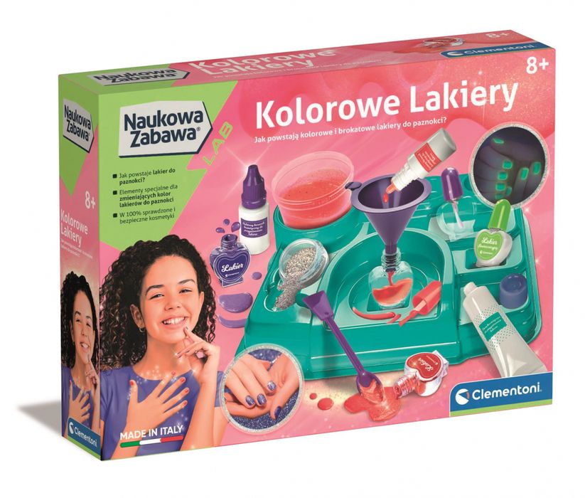 Kolorowe Lakiery Do Tworzenia Dla Dzieci Naukowa Zabawa Clementoni