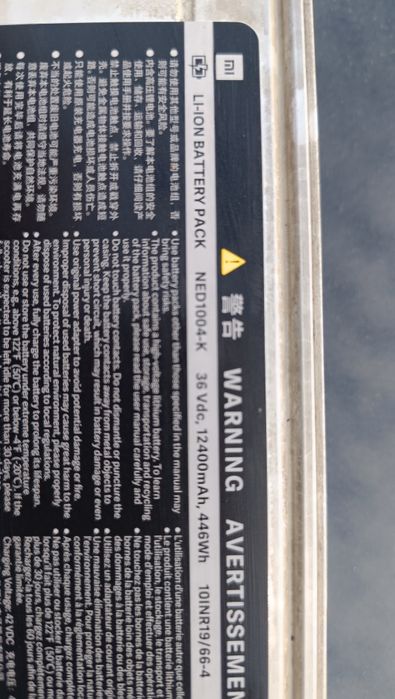 Bateria do trotinete Xiaomi ( original)