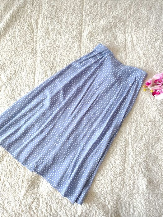 Спідниця міді пряма Colin's Blue на гудзиках біла 36-38