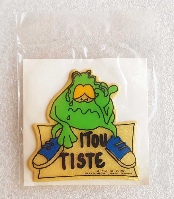 3 Antigos Autocolantes ~ "TOU" ~ Almofadados ~ Brindes Anos 80 ~ #3