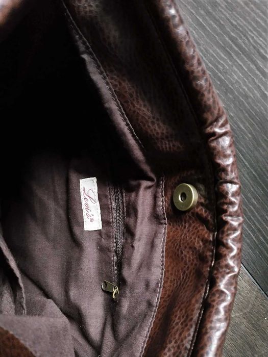 Torebka torba Levi's ciemny brąz - jak nowa