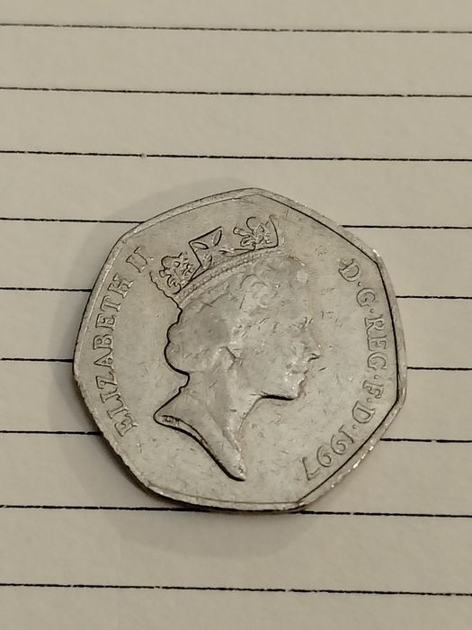 Moneta Elizabeth II 1997 50 Pence