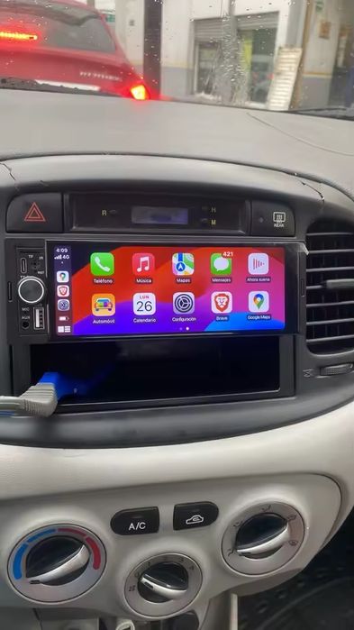 Auto Rádio Android 1Din UNIVERSAL 7” Touch,GPS, Carplay,Android Auto