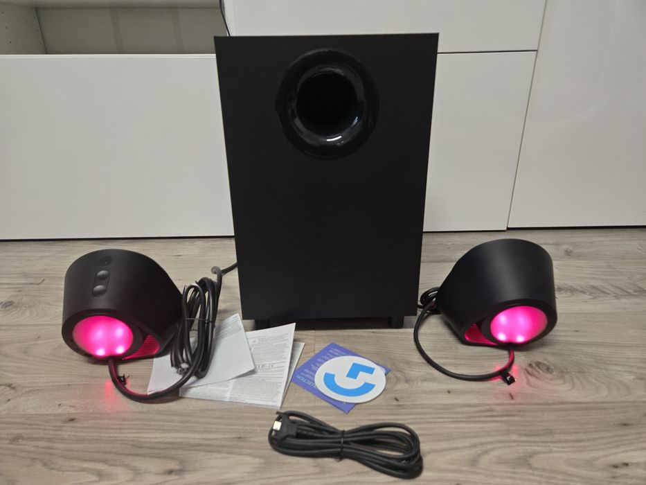 Głośniki komputerowe 2.1 Logitech G560 LIGHTSYNC 120W  RGB Bluetooth Czarne