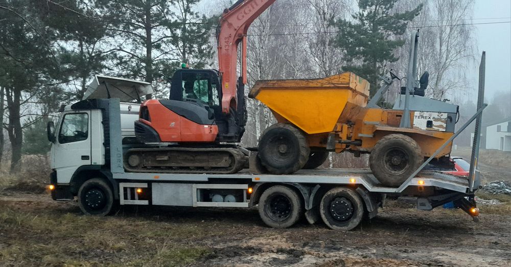 Auto laweta ciężarowa  koparka wozidło wywóz gruzu  big  bag  roboty