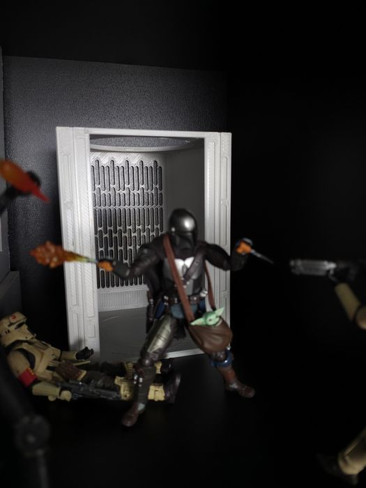 Star Wars Black Series Figuarts Mafex Marvel Legends winda druk 3d