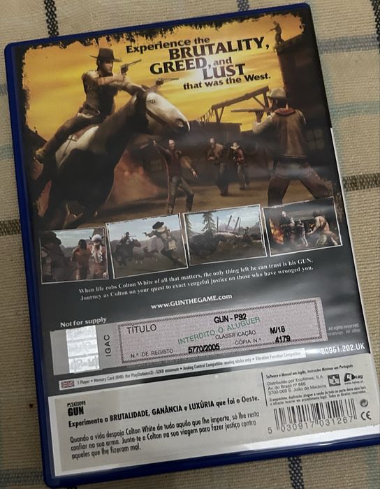 Jogo Gun como novo PS2